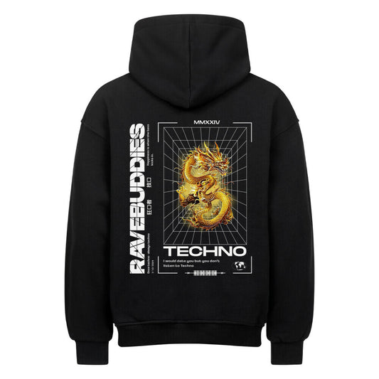 TECHNO DRAGON Oversized Hoodie - ravebuddies