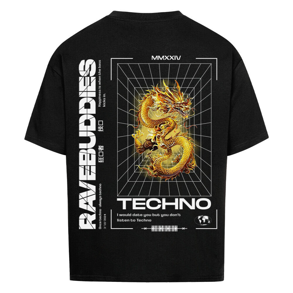 TECHNO DRAGON Oversized Shirt - ravebuddies