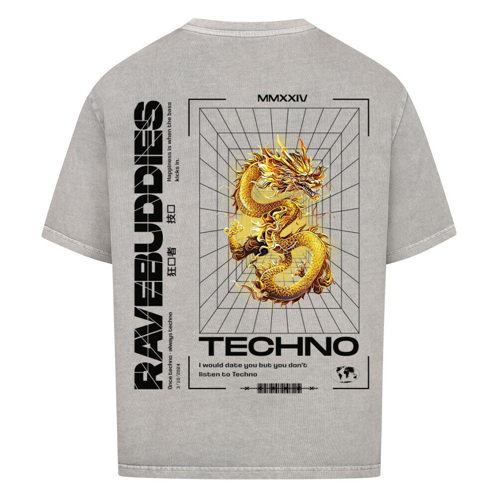 TECHNO DRAGON Oversized Shirt - ravebuddies