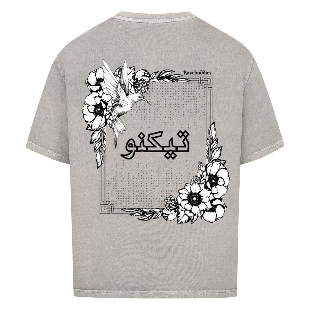 Arabian Text Oversized Shirt - ravebuddies