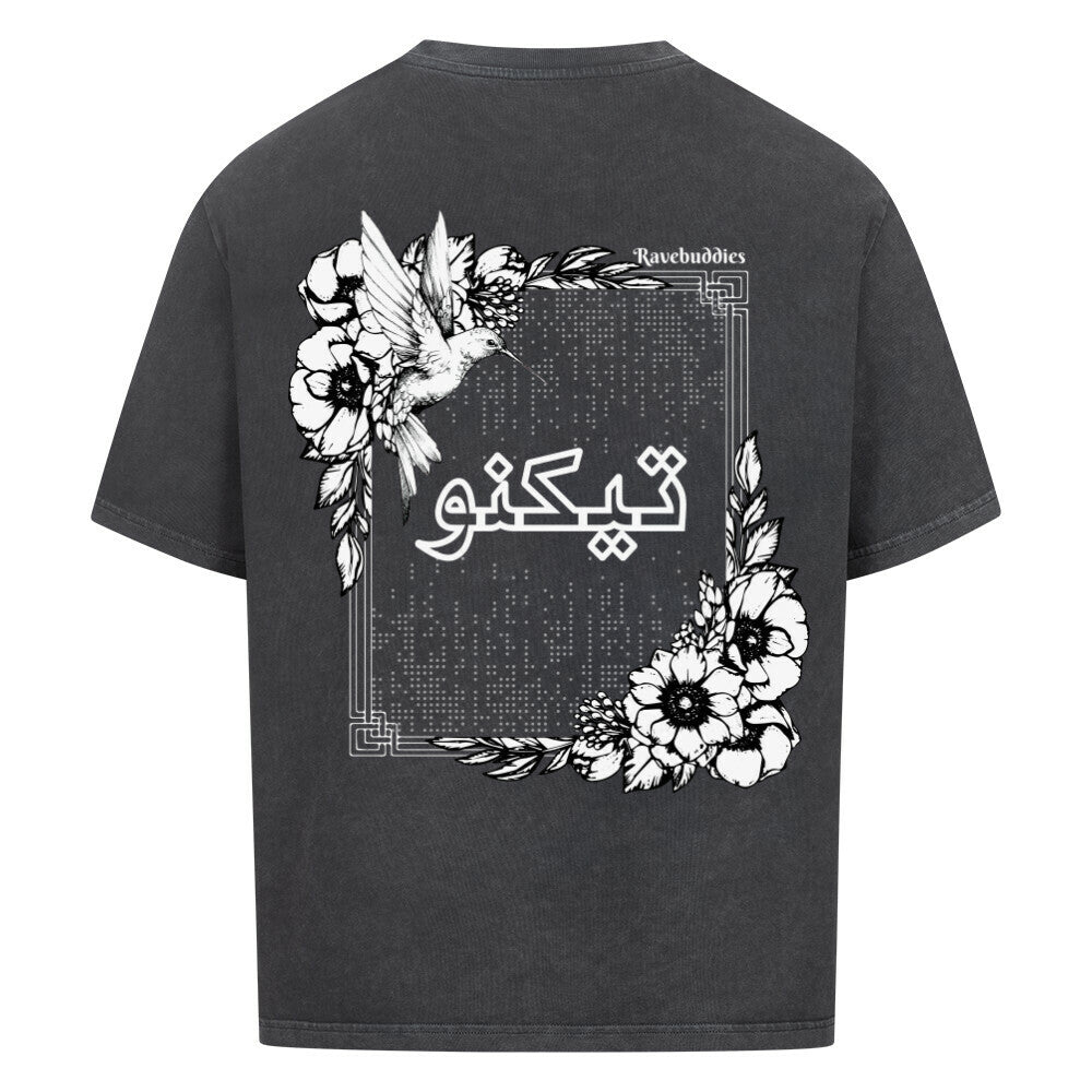 Arabian Text Oversized Shirt - ravebuddies