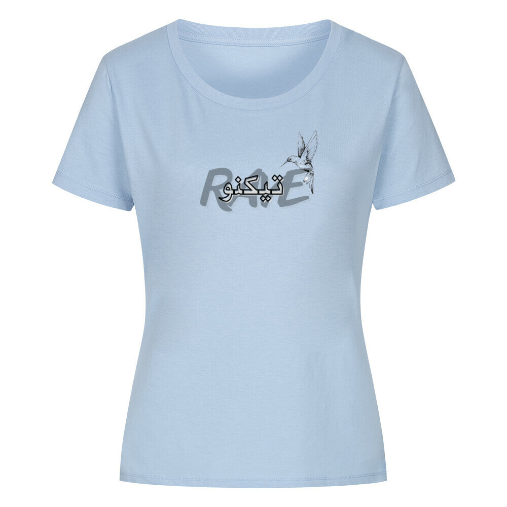 Arabian Text Organic Shirt Women - ravebuddies