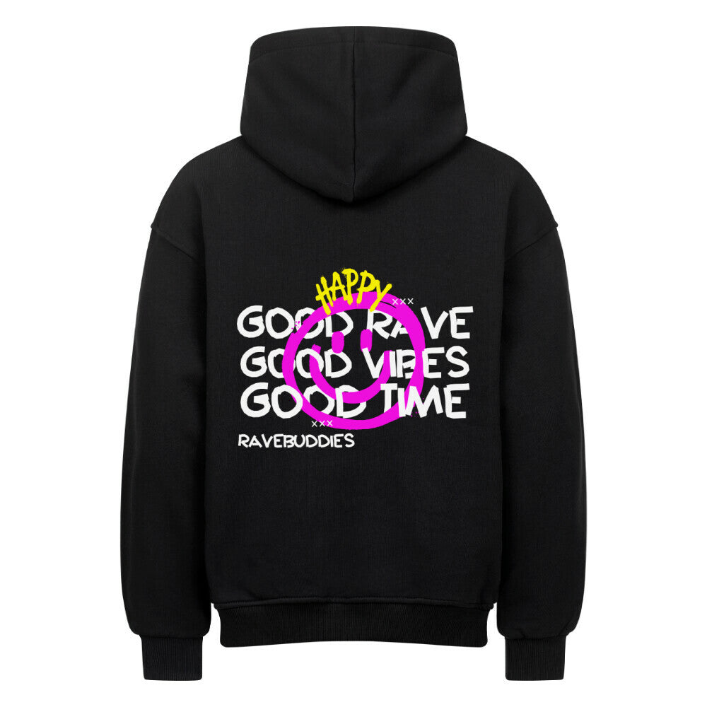 GOOD VIBES Oversized Hoodie - ravebuddies