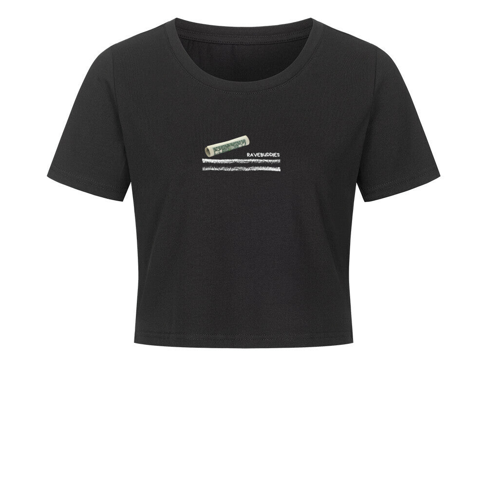 Between The Lines Cropped Tee - ravebuddies