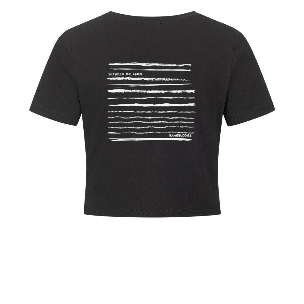 Between The Lines Cropped Tee - ravebuddies
