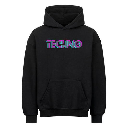 TECHNO Oversized Hoodie - ravebuddies