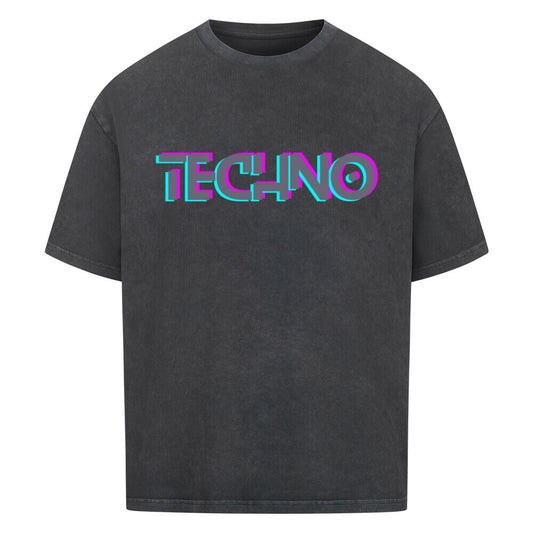 TECHNO Oversized Shirt - ravebuddies
