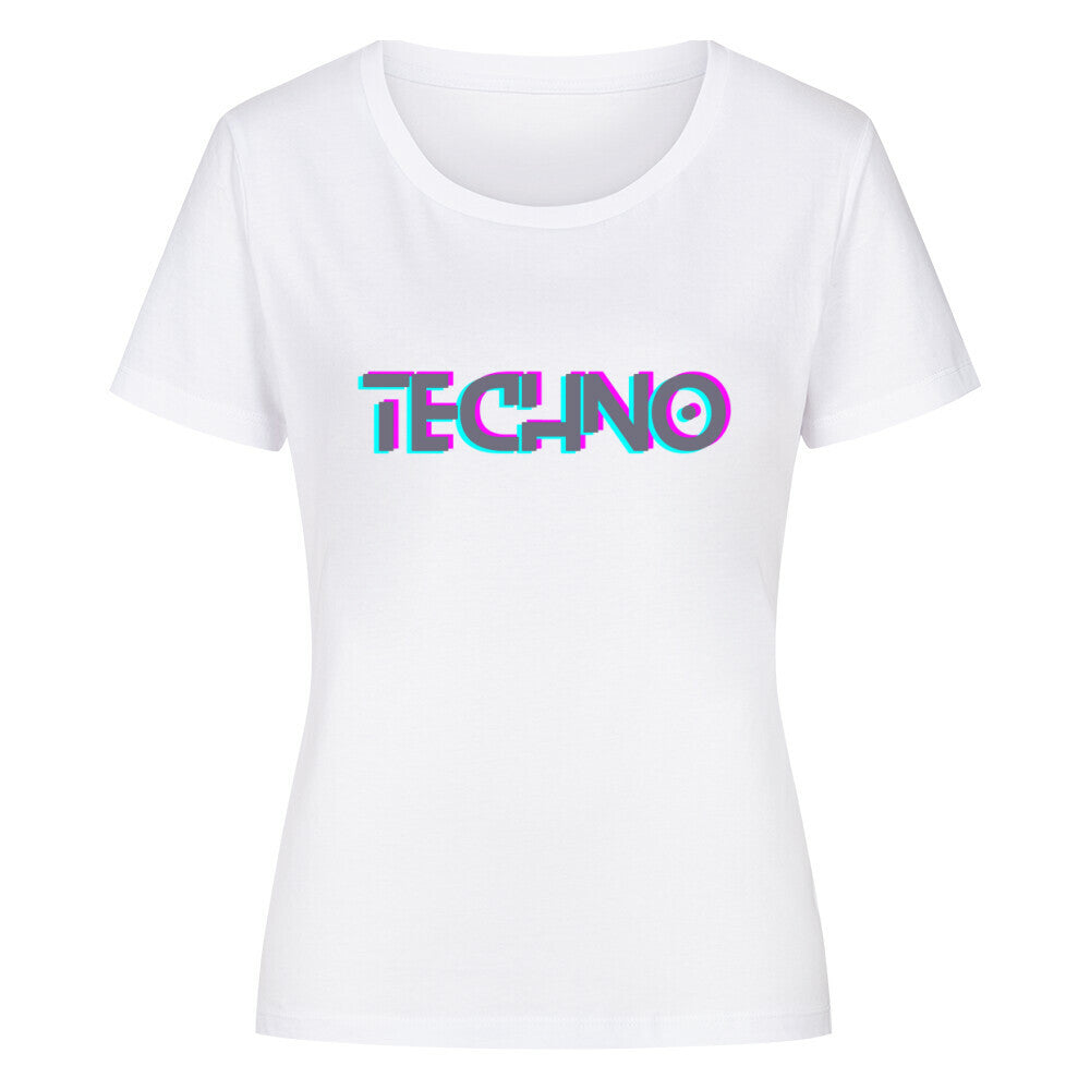TECHNO Organic Shirt Women - ravebuddies