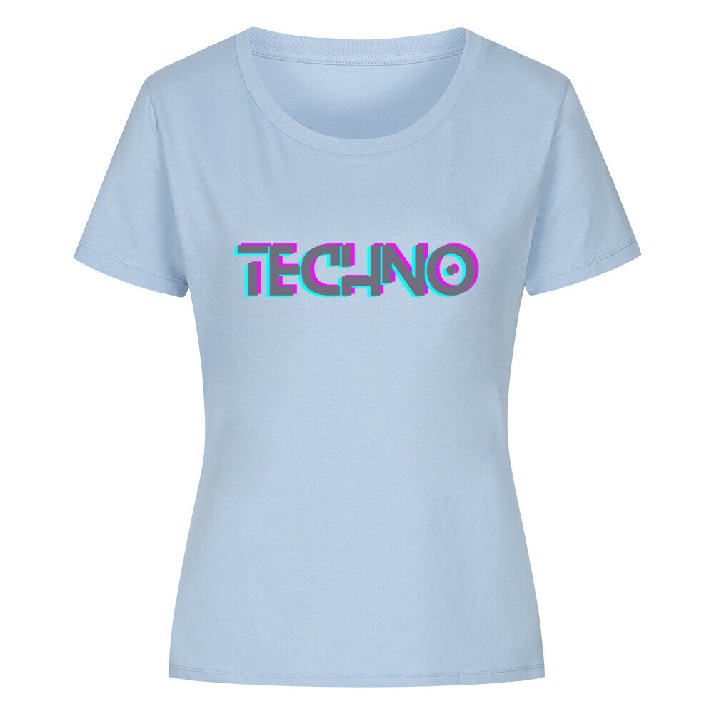 TECHNO Organic Shirt Women - ravebuddies