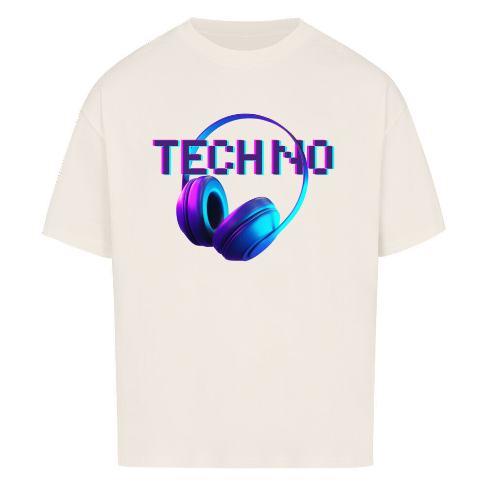 Techno Beats Oversized Shirt - ravebuddies