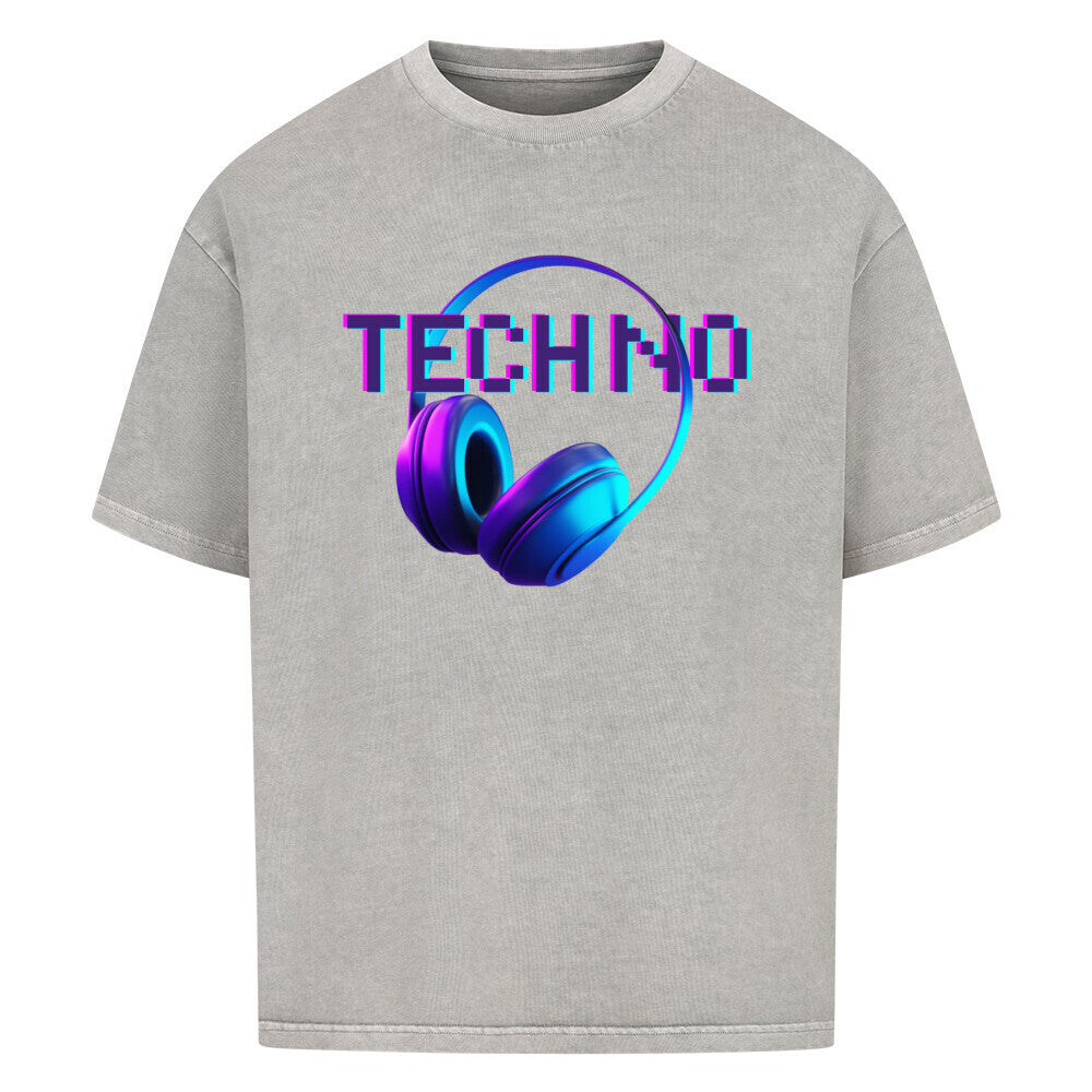 Techno Beats Oversized Shirt - ravebuddies