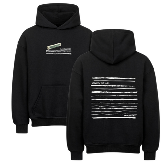 Between The Lines Oversized Hoodie - ravebuddies