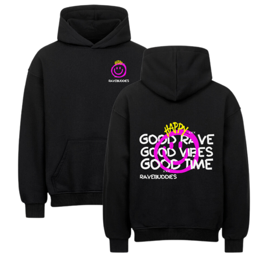 GOOD VIBES Oversized Hoodie - ravebuddies