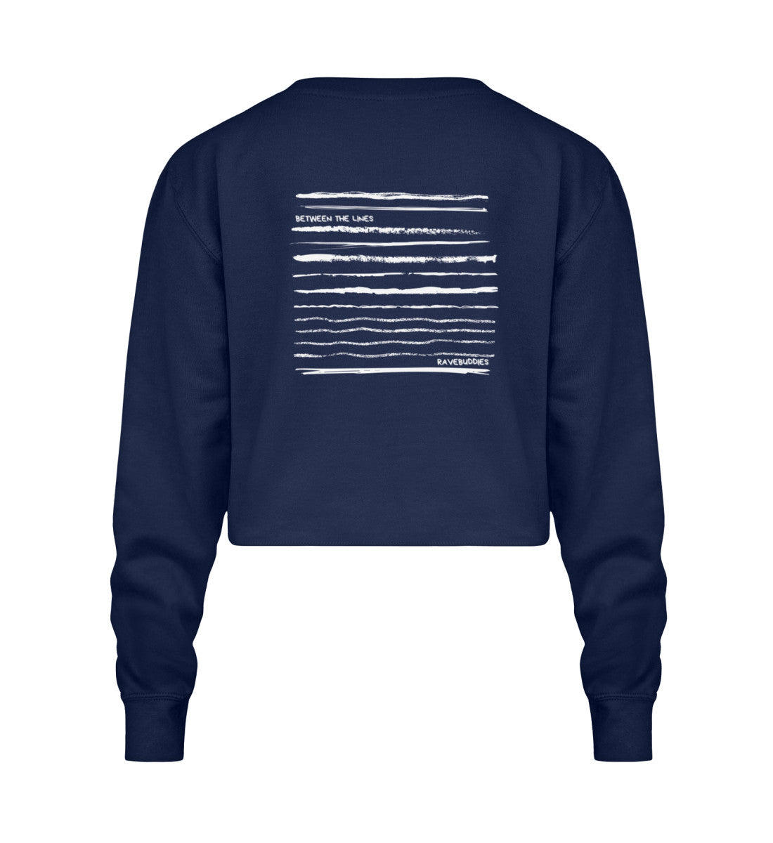 Between The Lines Crop Sweatshirt - ravebuddies