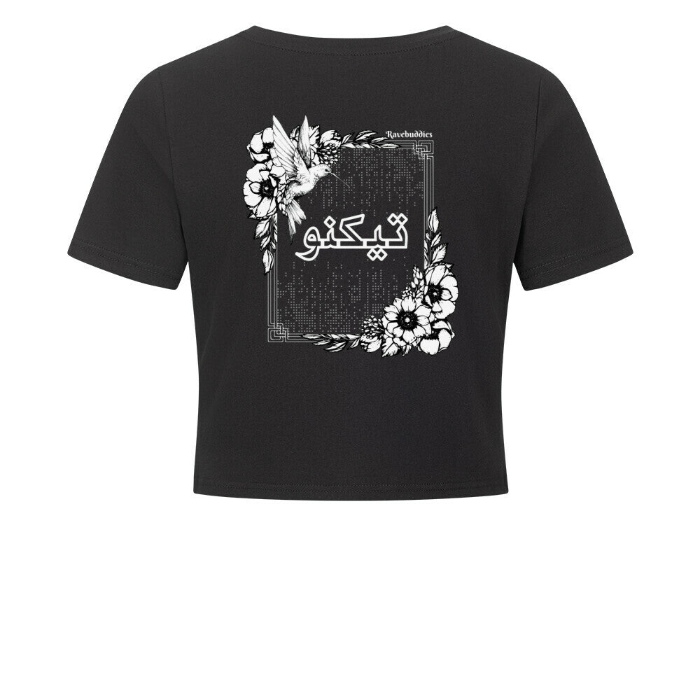 Arabian Text Cropped Tee - ravebuddies