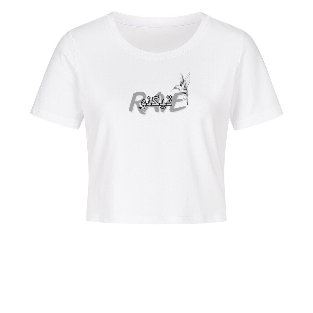 Arabian Text Cropped Tee - ravebuddies