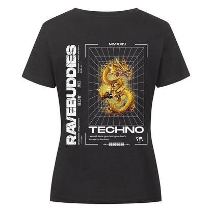 Techno Dragon Organic Shirt Women - ravebuddies