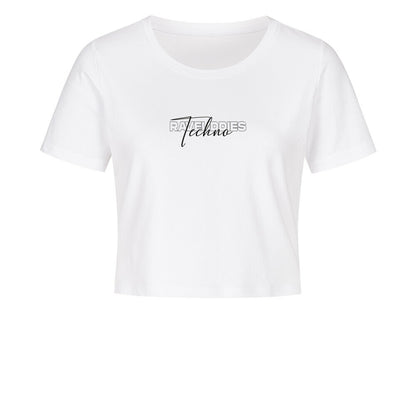 Techno Dragon Cropped Tee - ravebuddies