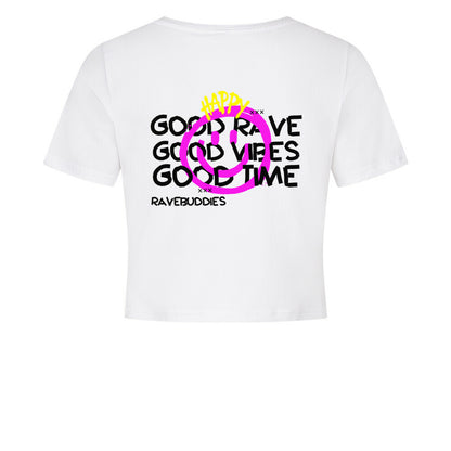 GOOD VIBES Cropped Tee - ravebuddies