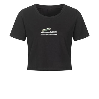 Between The Lines Cropped Tee - ravebuddies