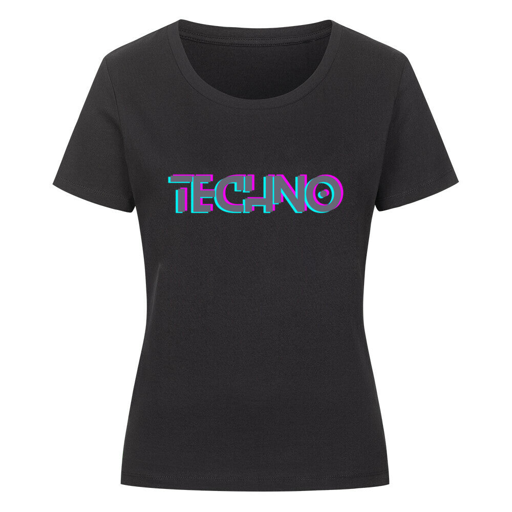 TECHNO Organic Shirt Women - ravebuddies
