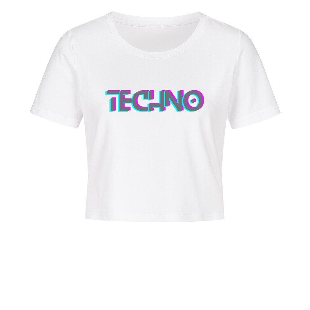 TECHNO Cropped Tee - ravebuddies