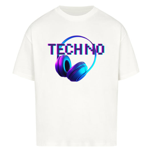 Techno Beats Oversized Shirt - ravebuddies