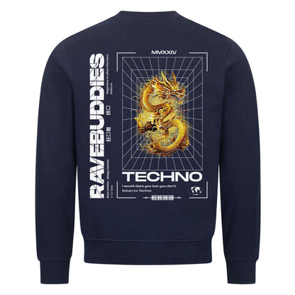Techno Dragon Premium Sweatshirt - ravebuddies