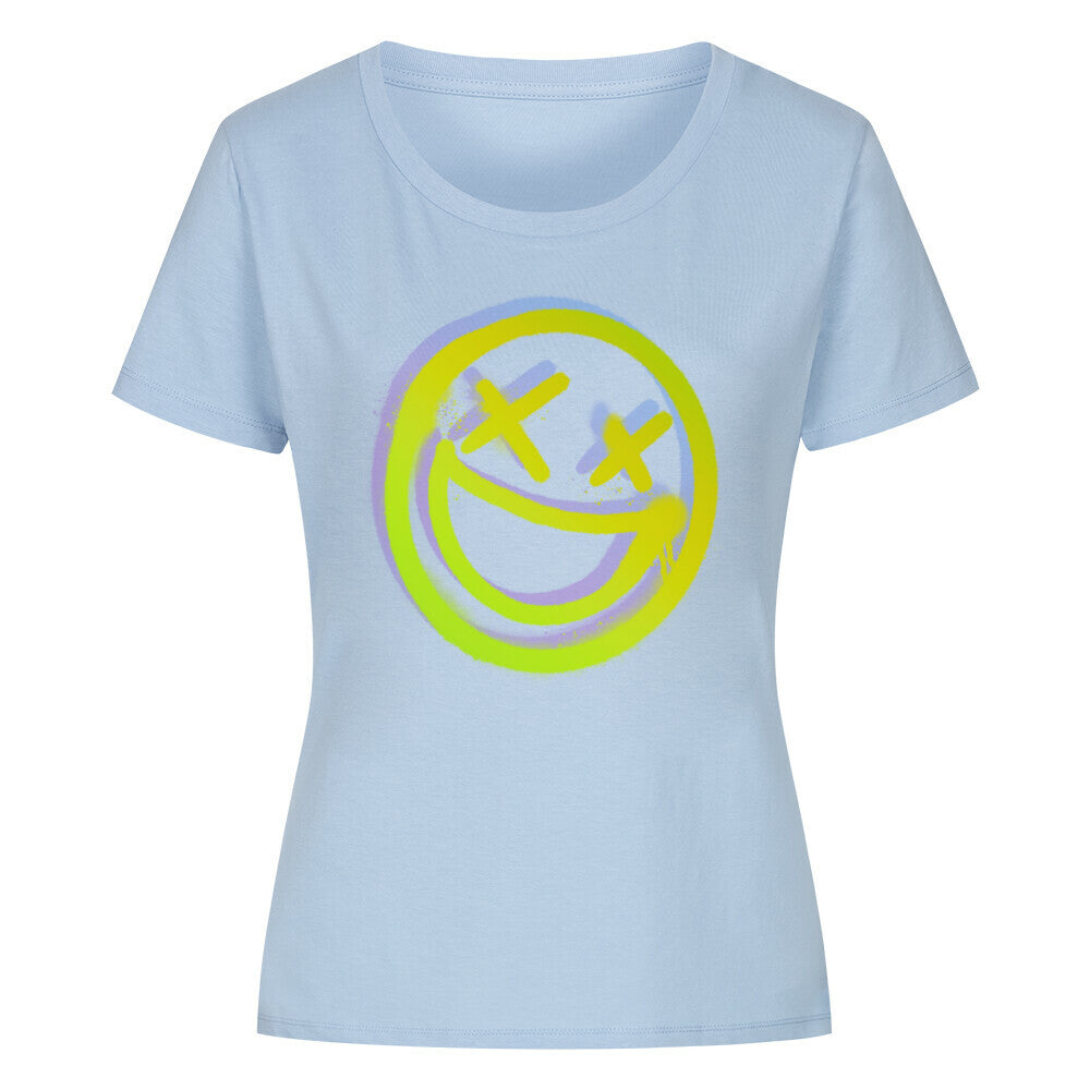 Smiley Organic Shirt Women - ravebuddies