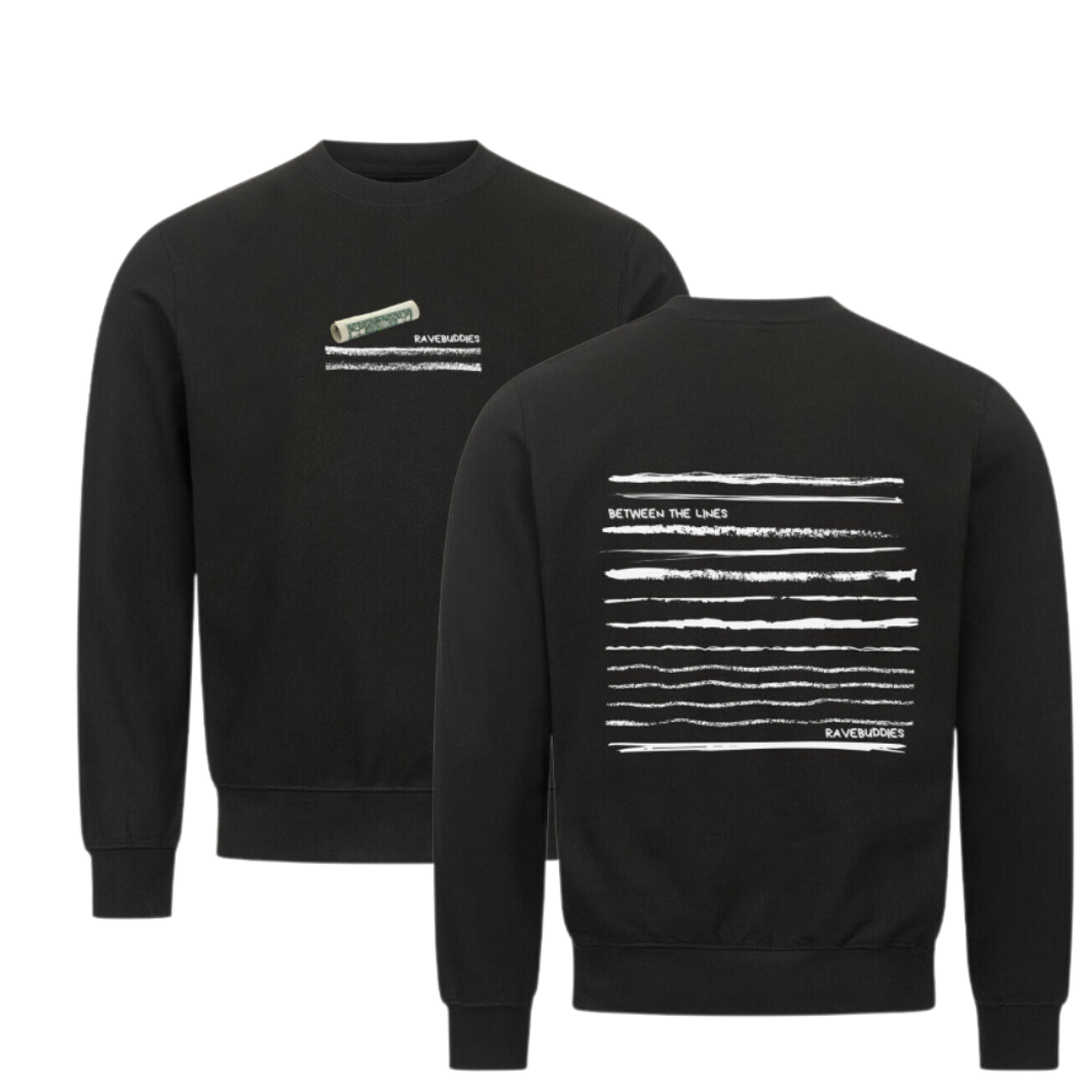 Between The Lines Premium Sweatshirt - ravebuddies