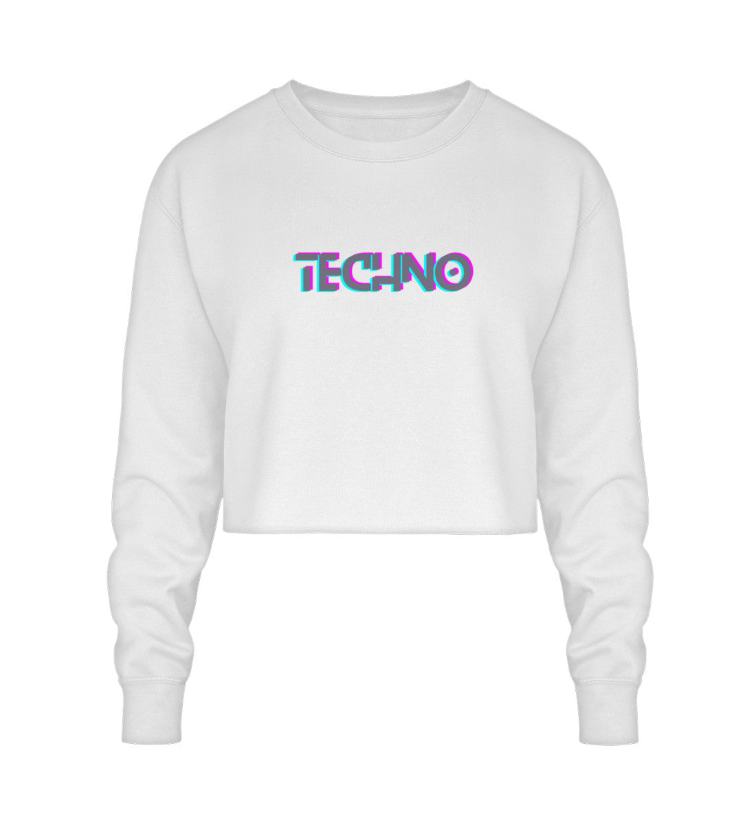 TECHNO - Crop Sweatshirt - ravebuddies