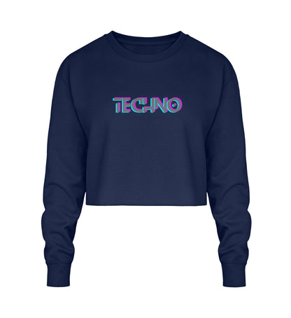 TECHNO - Crop Sweatshirt - ravebuddies
