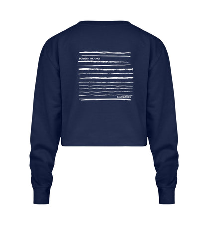 Between The Lines Crop Sweatshirt - ravebuddies